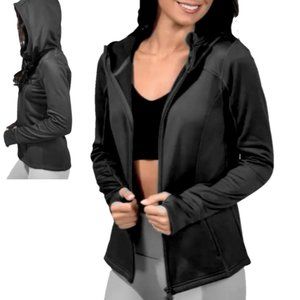 NWT 90 Degree Black Full Zip Thumb Hole Jacket